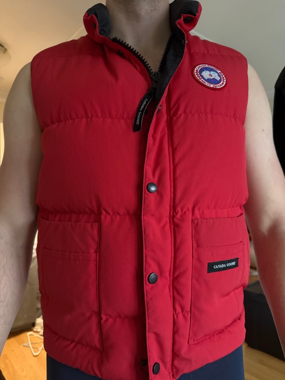 Canada Goose Down Puffer Vest - Red